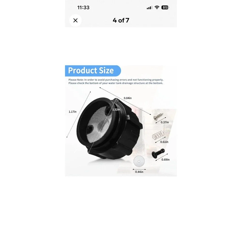 Water Reservoir  Drainage Kits for Keurig Water Tank,  Parts Compatible with Keu